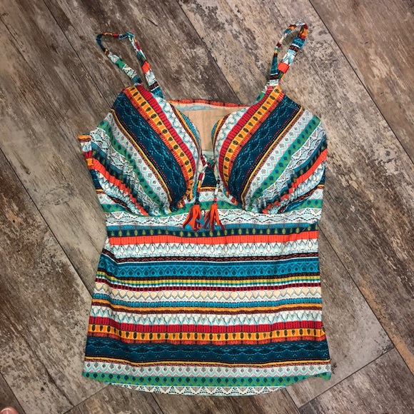Cacique Other - Cacique | Tankini Swim Top Size 42F